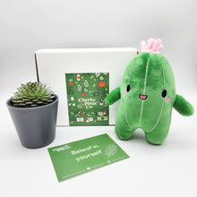 Load image into Gallery viewer, Cheeky Cactus Plushie &amp; Succulent Gift Box
