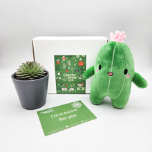 Load image into Gallery viewer, Cheeky Cactus Plushie &amp; Succulent Gift Box
