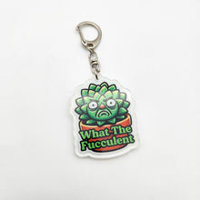 Load image into Gallery viewer, What The Fucculent - Plant Keyring - Cheeky Plant Co.