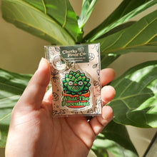 Load image into Gallery viewer, What The Fucculent - Plant Keyring - Cheeky Plant Co.