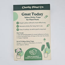 Load image into Gallery viewer, Gnat Today - Fungus Gnat Traps (Pack of 12) - Cheeky Plant Co.