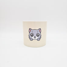 Load image into Gallery viewer, Grey Cat - Cheeky Plant Co. Pot -12.5cmD x 12cmH