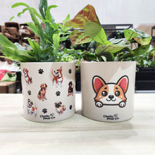 Load image into Gallery viewer, Cute Dogs Duo Pack - Cheeky Plant Co. Pots - 12.5cmD x 12cmH