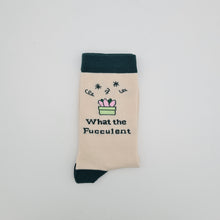 Load image into Gallery viewer, Plant Lover Socks - What The Fucculent - Cheeky Plant Co.