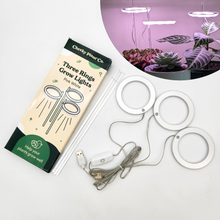Load image into Gallery viewer, Three Rings Grow Lights - Pink White - Cheeky Plant Co.
