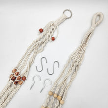 Load image into Gallery viewer, White Macrame Hangers - 88cmL Each (Set of 2)