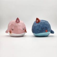 Load image into Gallery viewer, Blue and Pink Whales Duo Pots Pack