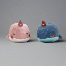 Load image into Gallery viewer, Blue and Pink Whales Duo Pots Pack