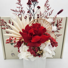 Load image into Gallery viewer, Red Love Dried Floral Arrangement in a Gift Box