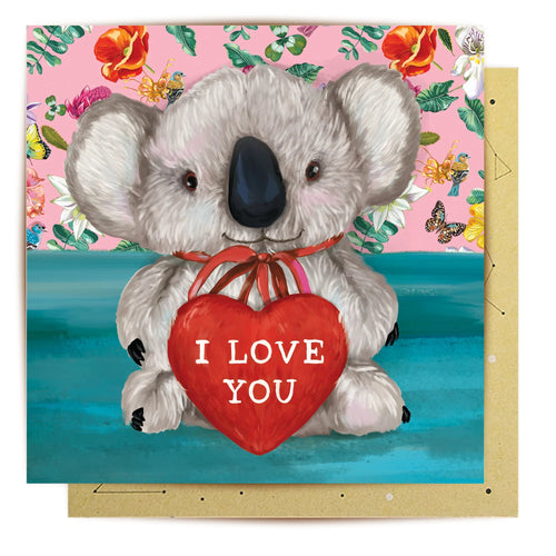 Greeting Card - Koala Bear I Love You