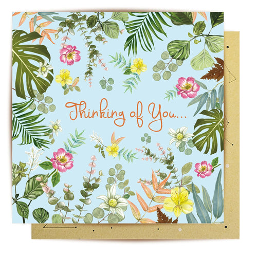 Greeting Card - Thinking Of You Leafy