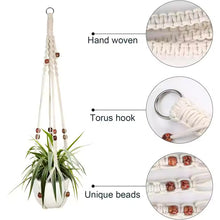 Load image into Gallery viewer, White Macrame Hangers - 88cmL Each (Set of 2)