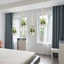 Load image into Gallery viewer, White Macrame Hangers - 88cmL Each (Set of 2)