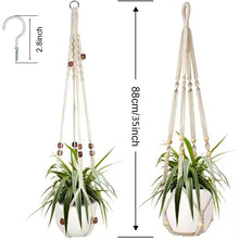 Load image into Gallery viewer, White Macrame Hangers - 88cmL Each (Set of 2)