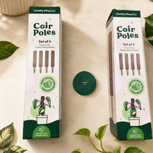 Load image into Gallery viewer, Coir Poles Duo with Velcro Plant Ties - Grow Bundle