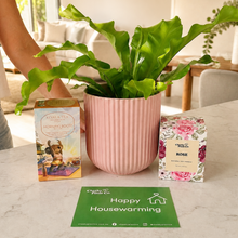 Load image into Gallery viewer, Pink Housewarming Plant Gift Hamper - Sydney Only