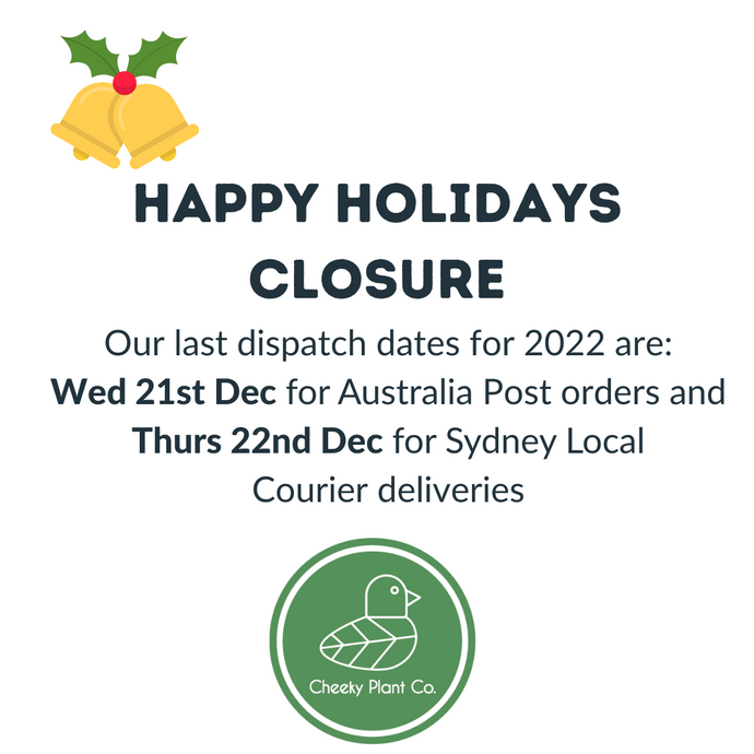 Happy Holidays Closure 2022