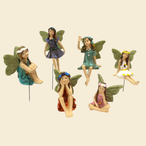 Fairy Garden Pot Ornaments (Pack of 6)