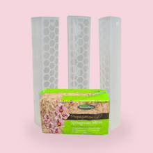 Load image into Gallery viewer, Frosted White Moss Poles &amp; Sphagnum Moss Bundle
