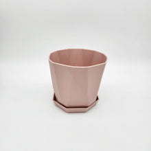 Load image into Gallery viewer, Geometric Plastic Plant Pot - Light Pink - 12.2cm
