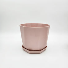Load image into Gallery viewer, Geometric Plastic Plant Pot - Light Pink - 14.5cm
