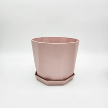 Load image into Gallery viewer, Geometric Plastic Plant Pot - Light Pink - 12.2cm
