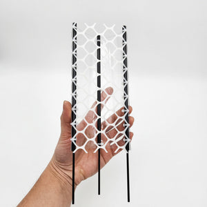 wire mesh moss pole Stackable Plastic Moss Pole with 3 Metal Stakes - 20cm