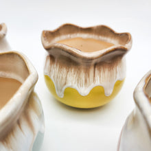 Load image into Gallery viewer, Honey Drip Succulent Pots - 9cmD x 7.5cmH - 6 Pack
