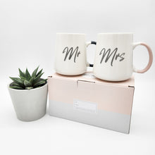 Load image into Gallery viewer, Wedding Gift - Succulent with Mr &amp; Mrs Mug Set
