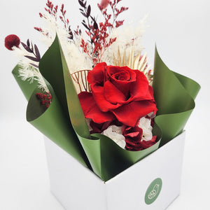 Thank You Dried Flower Arrangements - Red - Cheeky Plant Co. x FleurLilyBlooms - Sydney Only