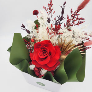 Love Dried Flower Arrangements - Red - Cheeky Plant Co. x FleurLilyBlooms - Sydney Only
