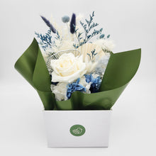 Load image into Gallery viewer, Sympathy Dried Flower Arrangements - Blue - Cheeky Plant Co. x FleurLilyBlooms - Sydney Only
