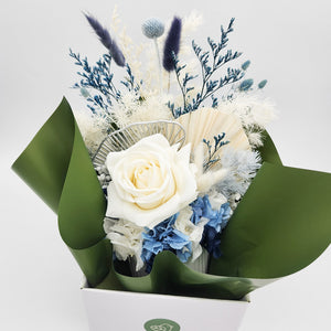 Birthday Dried Flower Arrangements - Blue - Cheeky Plant Co. x FleurLilyBlooms - Sydney Only