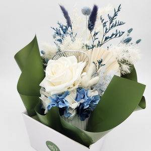 Baby Dried Flower Arrangements - Blue - Cheeky Plant Co. x FleurLilyBlooms - Sydney Only