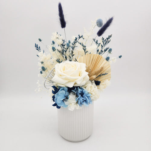 Congratulations Dried Flower Arrangements - Blue - Cheeky Plant Co. x FleurLilyBlooms - Sydney Only