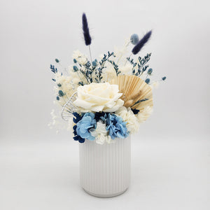 Sympathy Dried Flower Arrangements - Blue - Cheeky Plant Co. x FleurLilyBlooms - Sydney Only