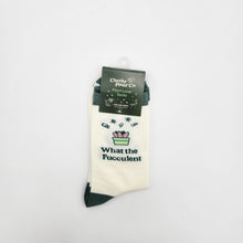 Load image into Gallery viewer, Plant Lover Socks - What The Fucculent - Cheeky Plant Co.
