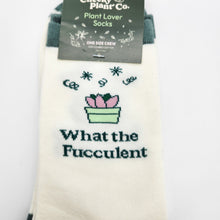 Load image into Gallery viewer, Plant Lover Socks - What The Fucculent - Cheeky Plant Co.
