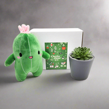 Load image into Gallery viewer, Cactus Plushie &amp; Succulent Gift Box
