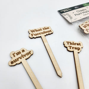 Cheeky Plant Markers (Pack of 6) - Cheeky Plant Co.