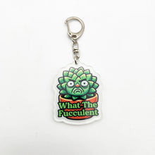 Load image into Gallery viewer, What The Fucculent - Plant Keyring - Cheeky Plant Co.
