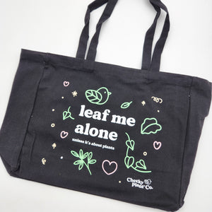 Leaf Me Alone - Tote Bag - Cheeky Plant Co.