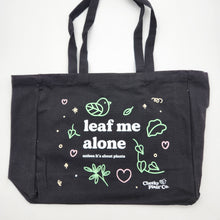 Load image into Gallery viewer, Leaf Me Alone - Tote Bag - Cheeky Plant Co.
