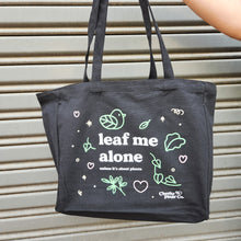 Load image into Gallery viewer, Leaf Me Alone - Tote Bag - Cheeky Plant Co.
