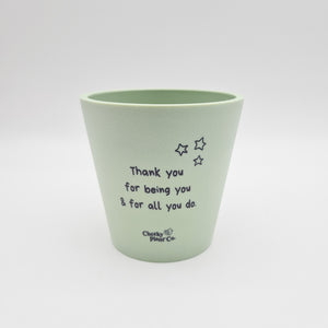 Thank You For All You Do - Cheeky Plant Co. Positive Pot - 11cmD x 11cmH