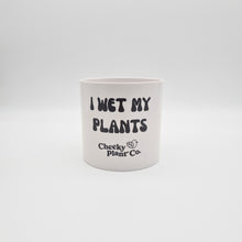 Load image into Gallery viewer, I Wet My Plants - Cheeky Plant Co. Pot - 12.5cmD x 12cmH

