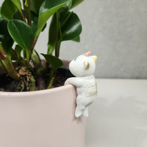 White Cat Pot Hanger 3cm