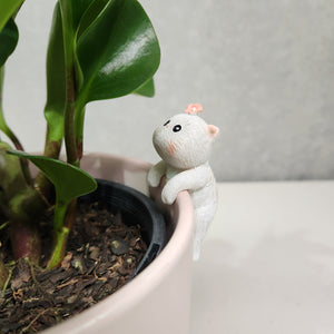 White Cat Pot Hanger 3cm