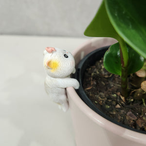 White Cat Pot Hanger 3cm