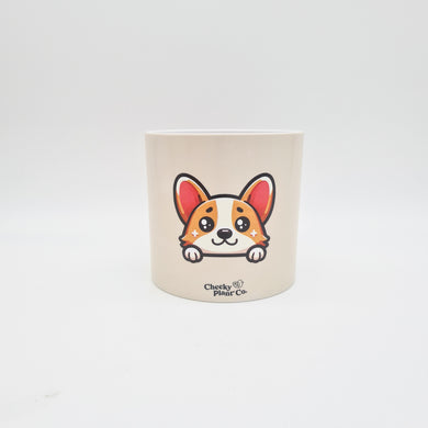 Corgi Dog - Cheeky Plant Co. Pot -12.5cmD x 12cmH